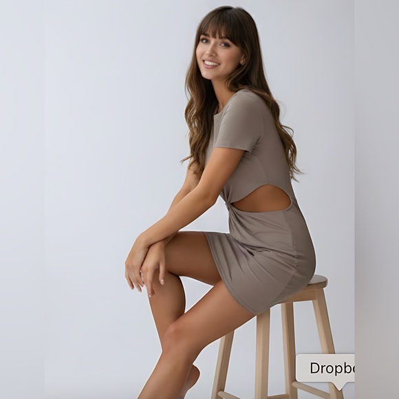 Twist Front Cut Out Dress - Picture 2 of 7